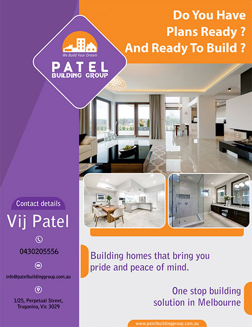 Patel Building Group Truganina - Flyer Design