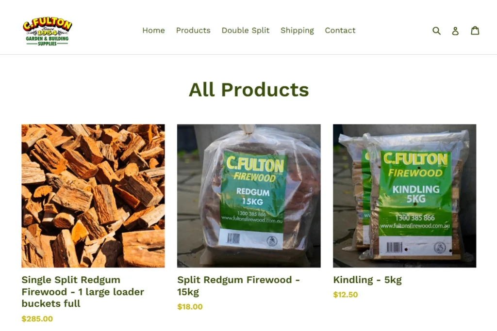Custom Firewood Web Design by WebSplash Digital