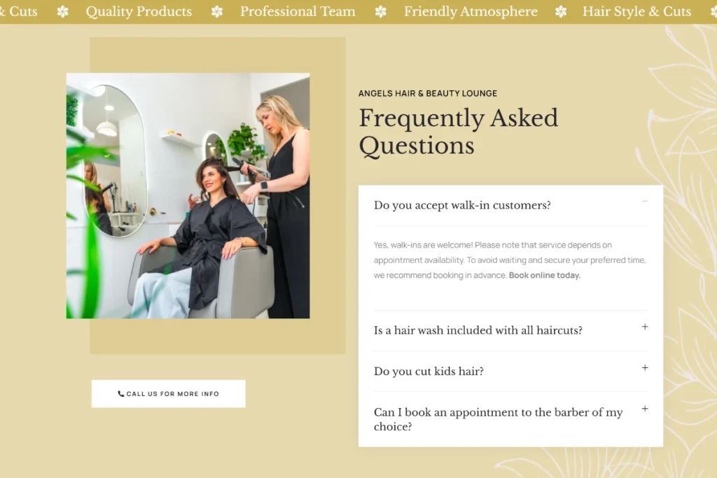 Salon Website Design in Truganina