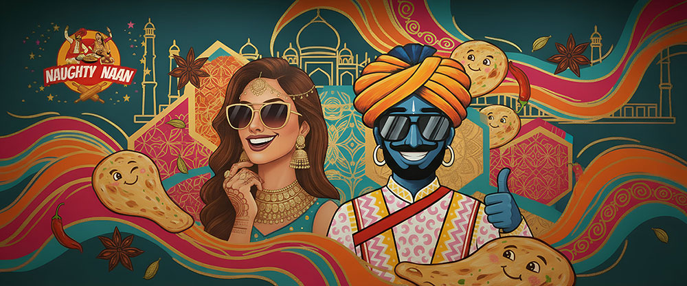 Naught Naan Mural Design in Docklands