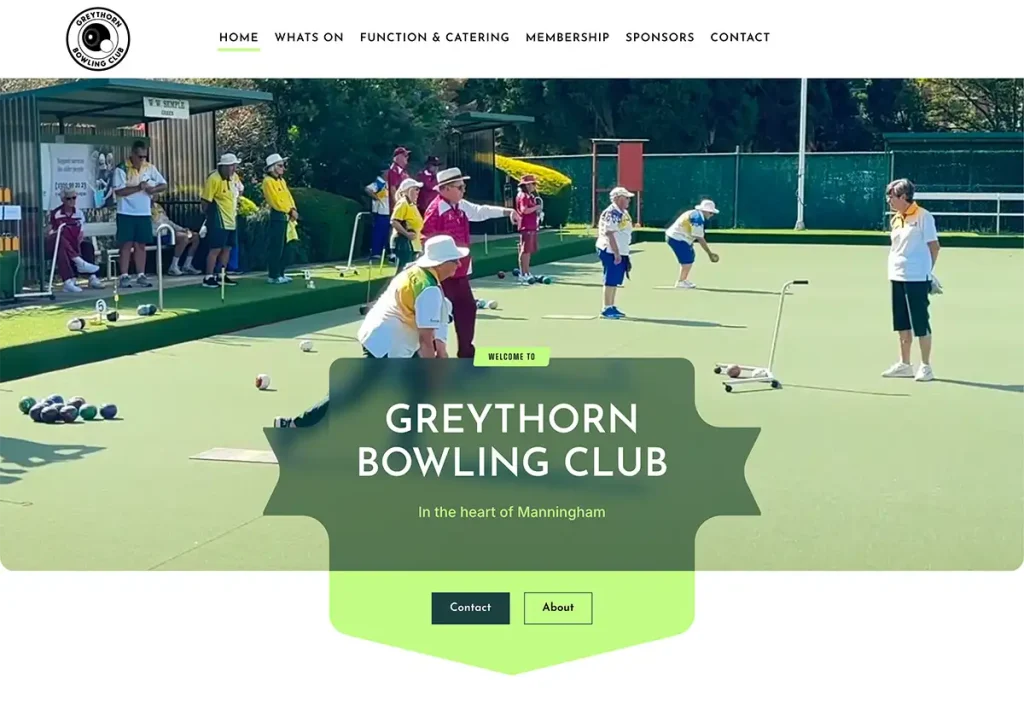 Greythorn Bowling Club Website In Doncaster