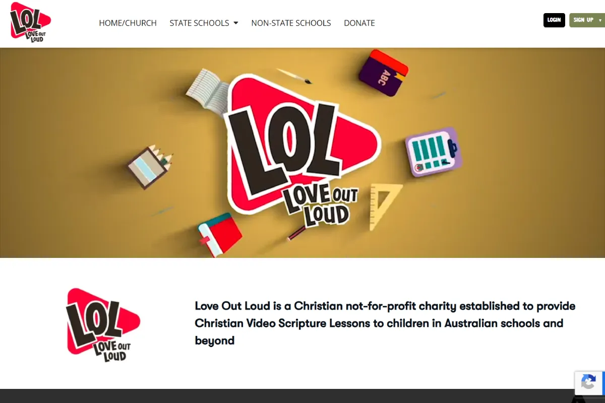 Love Out Loud - Not for Profit Organisation Website Design Sydney
